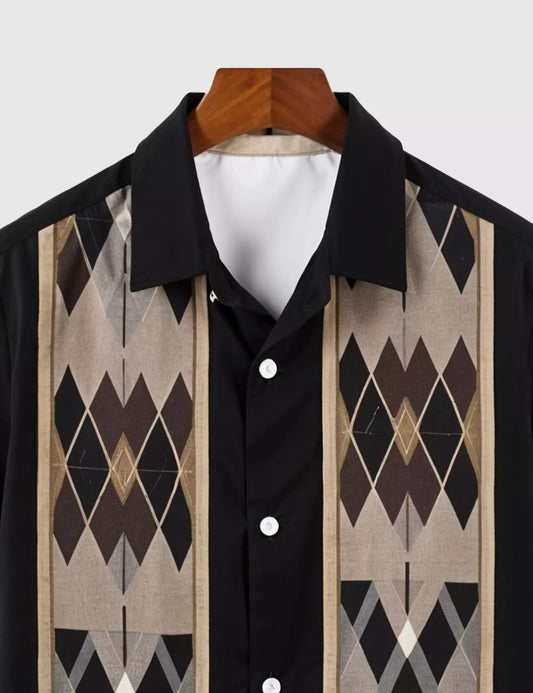 Black Arrow Designer Men's Half Sleeves Printed Shirt Exclusive