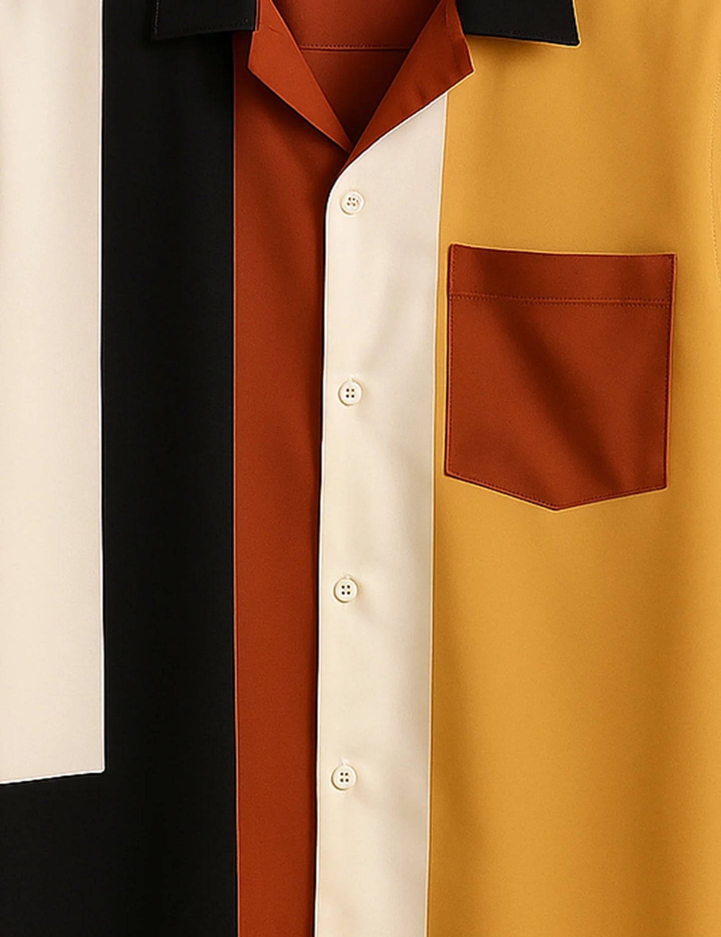 Men's Tribal Color Block Panel – Printed Half Sleeve Shirt