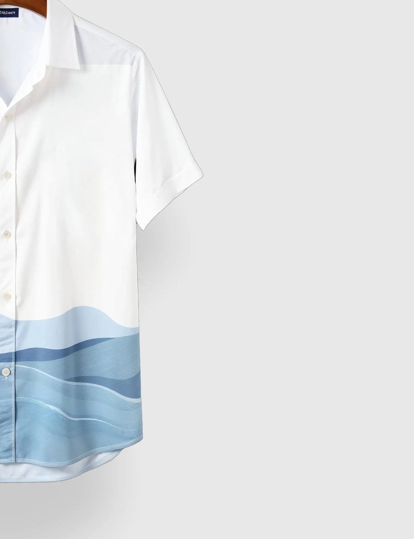 Blue Shade Men's Half Sleeves Printed Shirt Exclusive