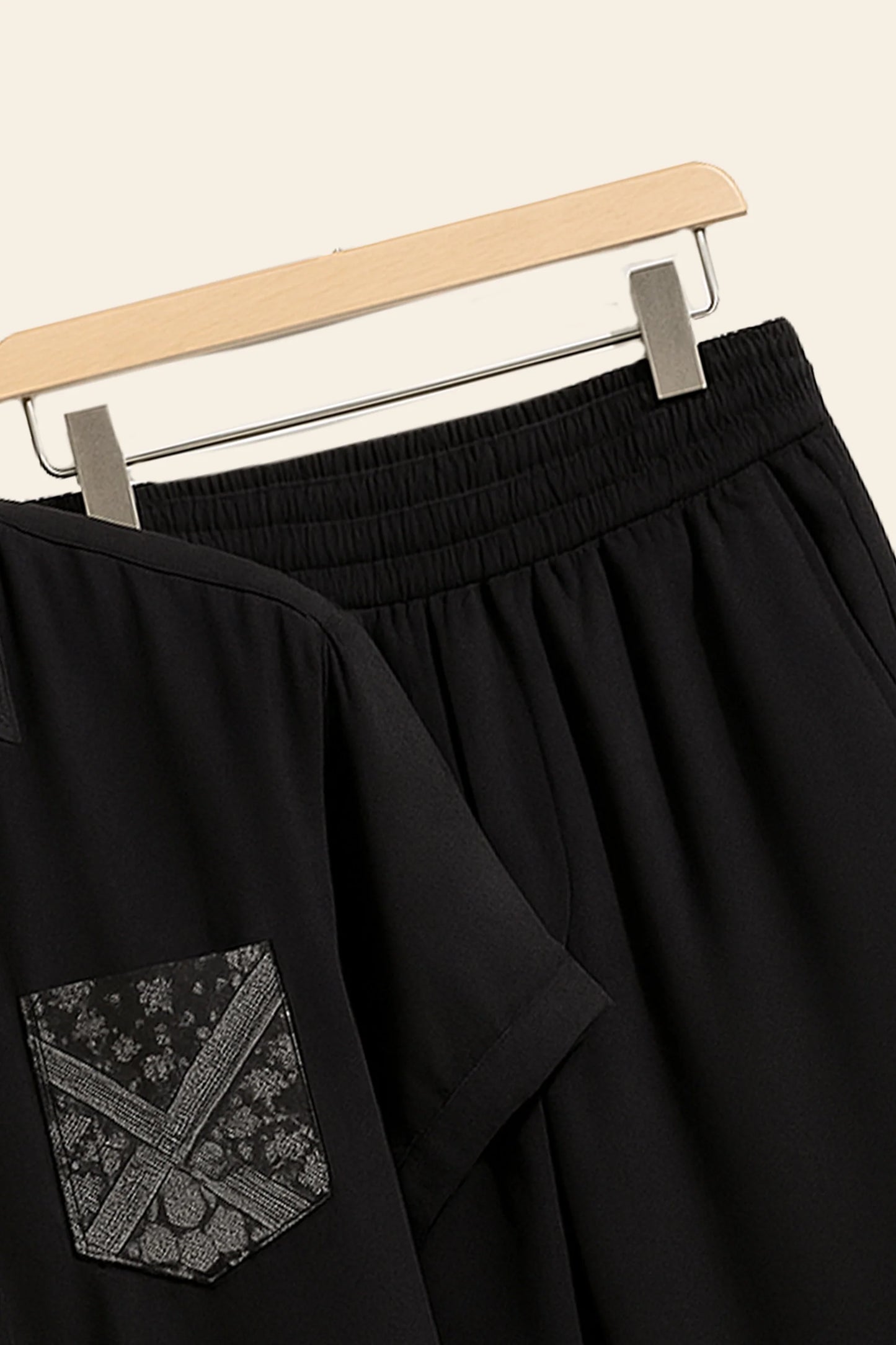 Black Design Men's Casual Half Sleeve Shirt and Full Pant Set