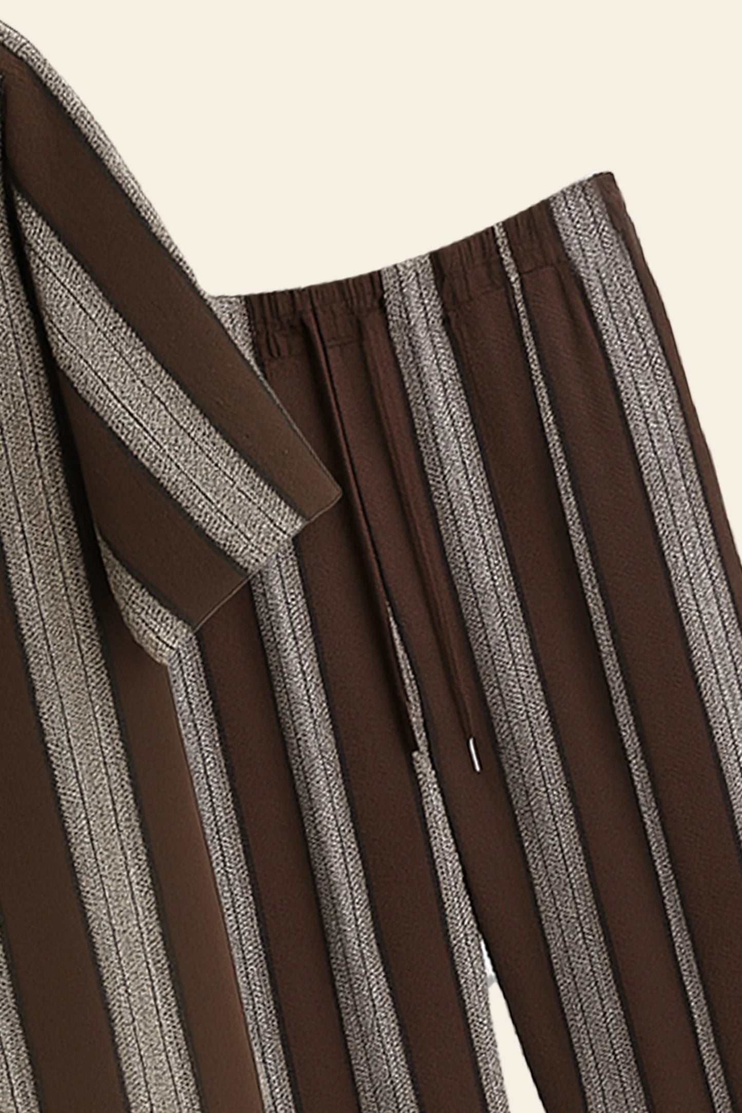 Brown Line Men's Casual Half Sleeve Shirt and Full Pant Set