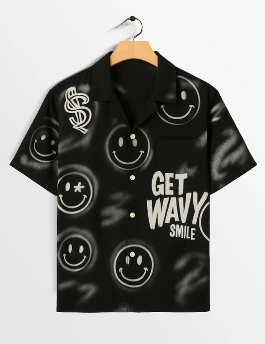 Black Smile Signature Soft Cotton Shirt for Men