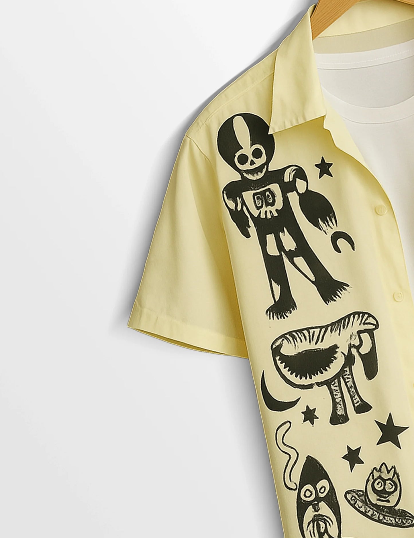 Graffitty Design Everyday Essential Cotton Shirt for Men