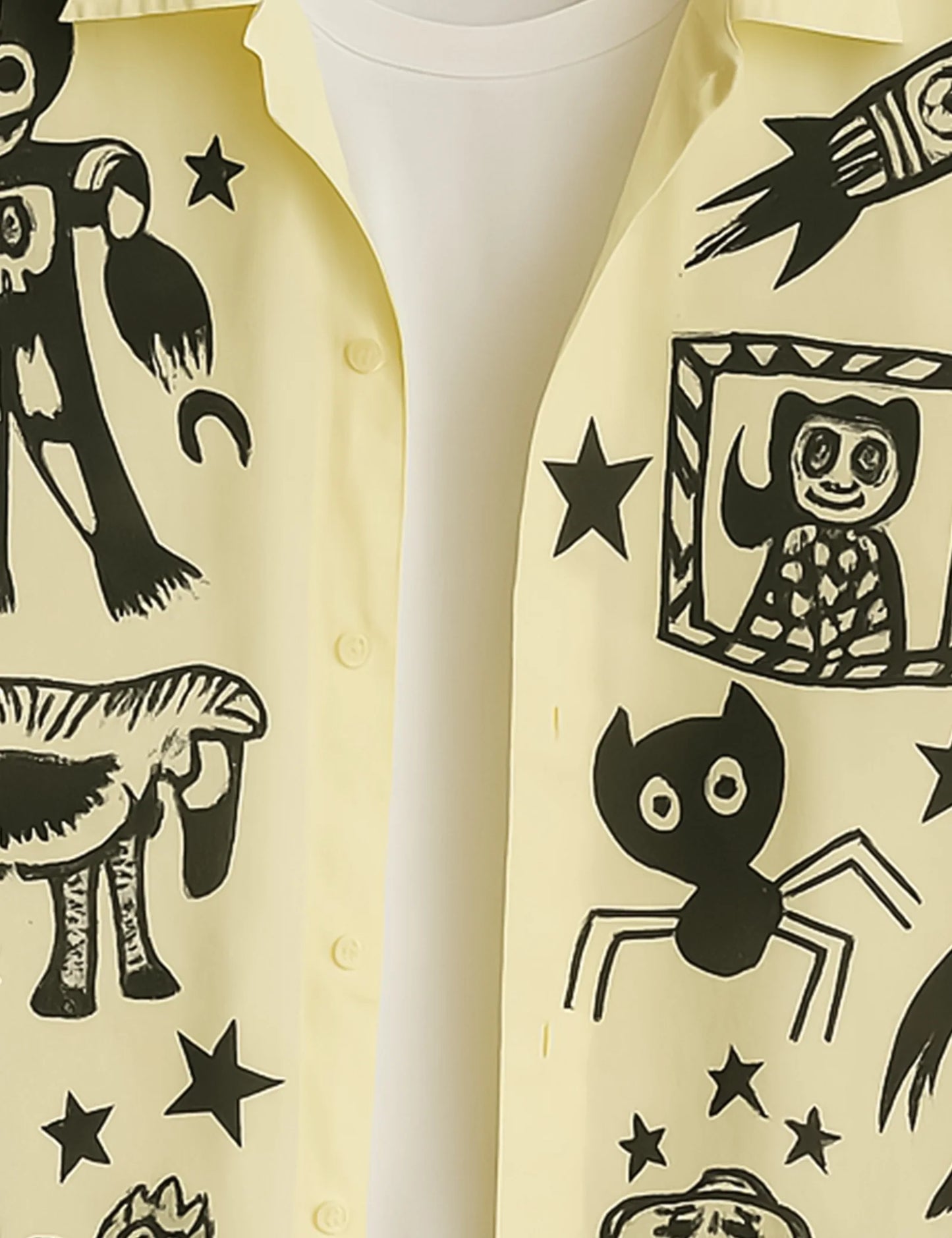 Graffitty Design Everyday Essential Cotton Shirt for Men