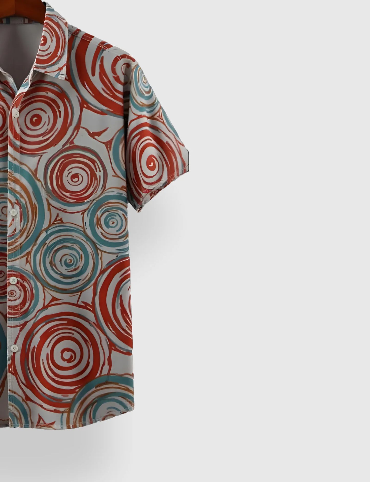 Mlti Round Mandala Men's Half Sleeves Printed Shirt Exclusive