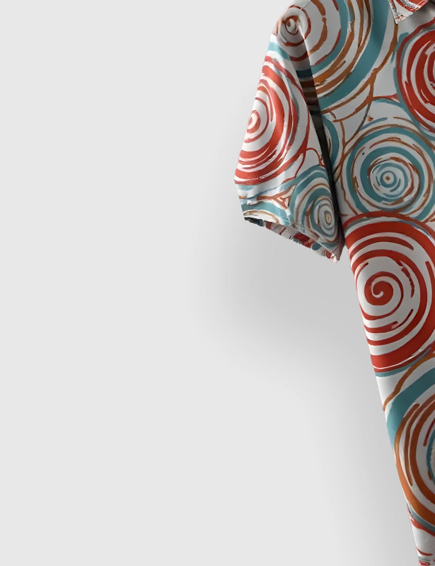 Mlti Round Mandala Men's Half Sleeves Printed Shirt Exclusive