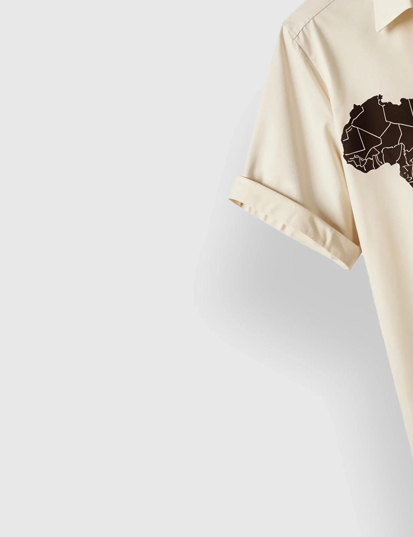 Yellow White Patch Men's Half Sleeves Printed Shirt Exclusive