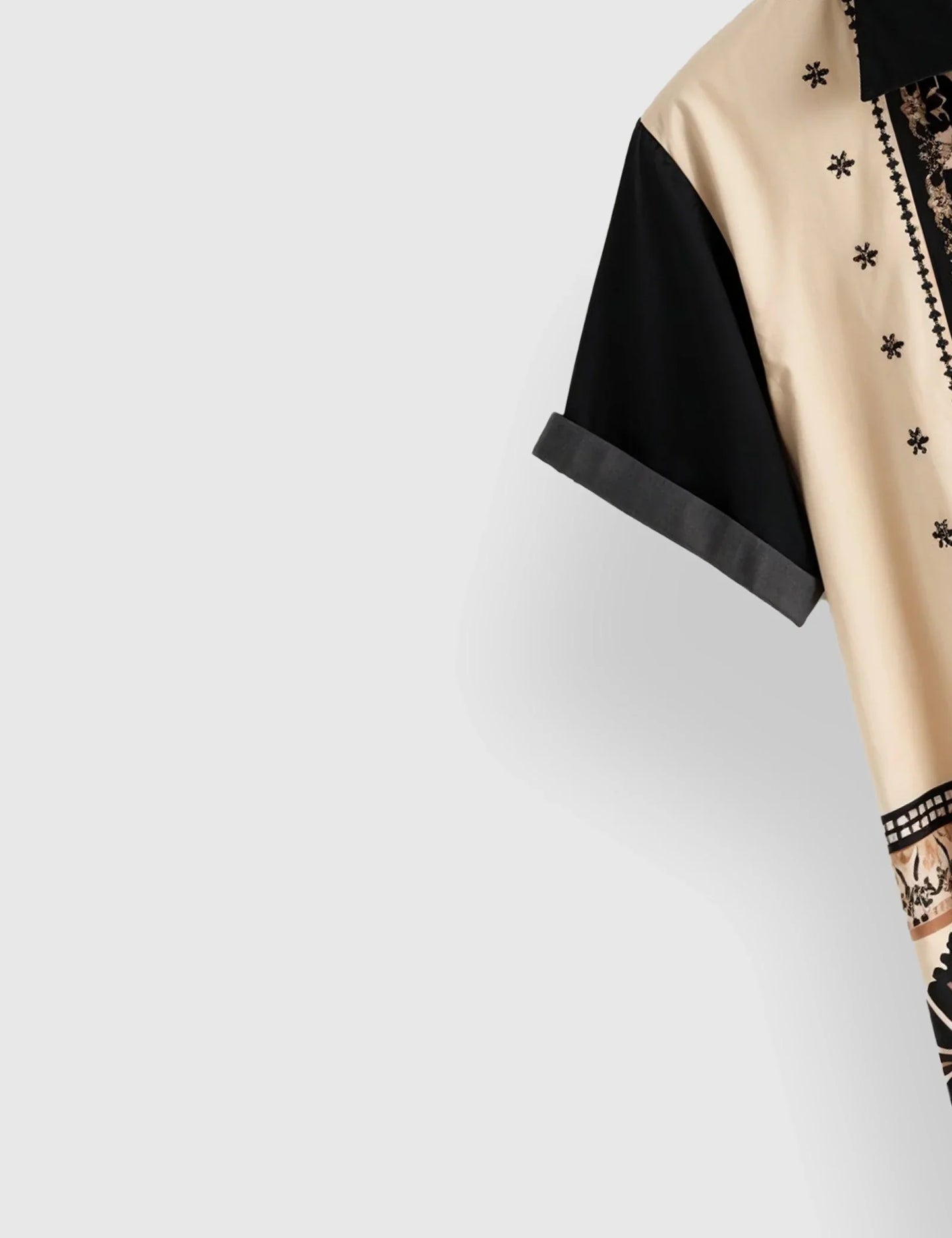 Green Patch Designer Men's Half Sleeves Printed Shirt Exclusive